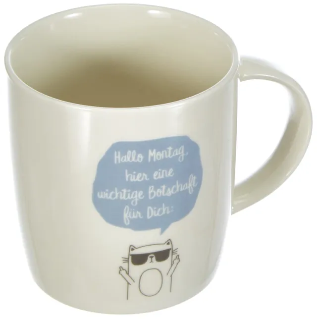 grafik-werkstatt-kaffeetasse-montag-300-ml-porzellan image 1
