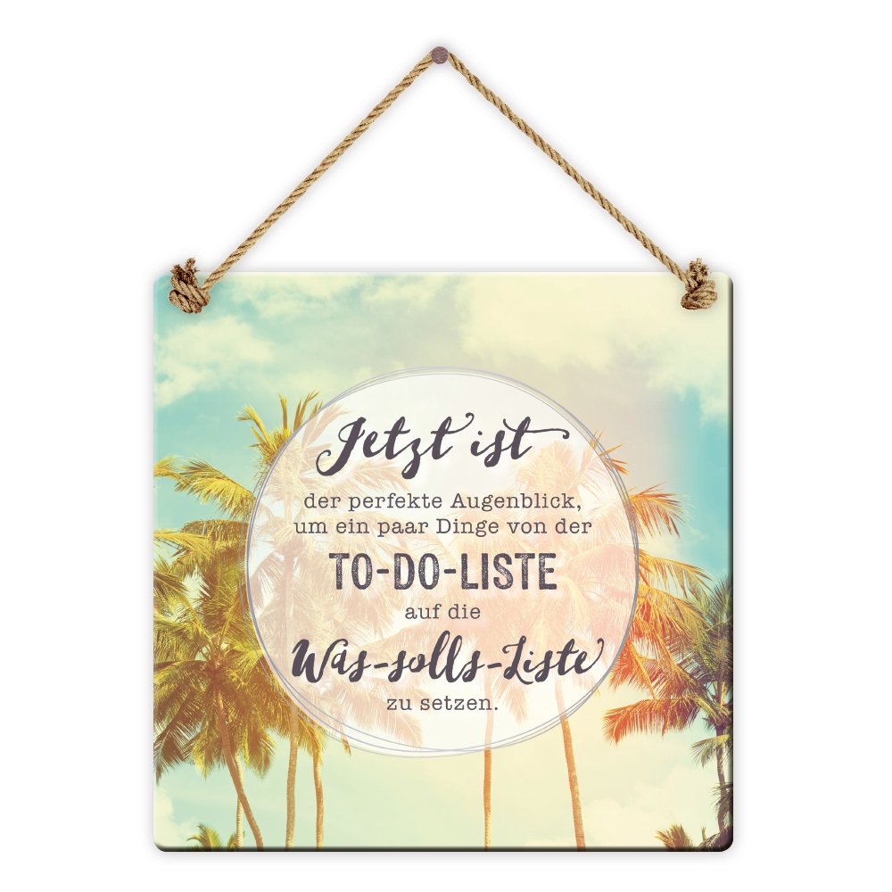 grafik-werkstatt-be-happy-schild-es-ist-dein-leben-18-x-18-cm image 4