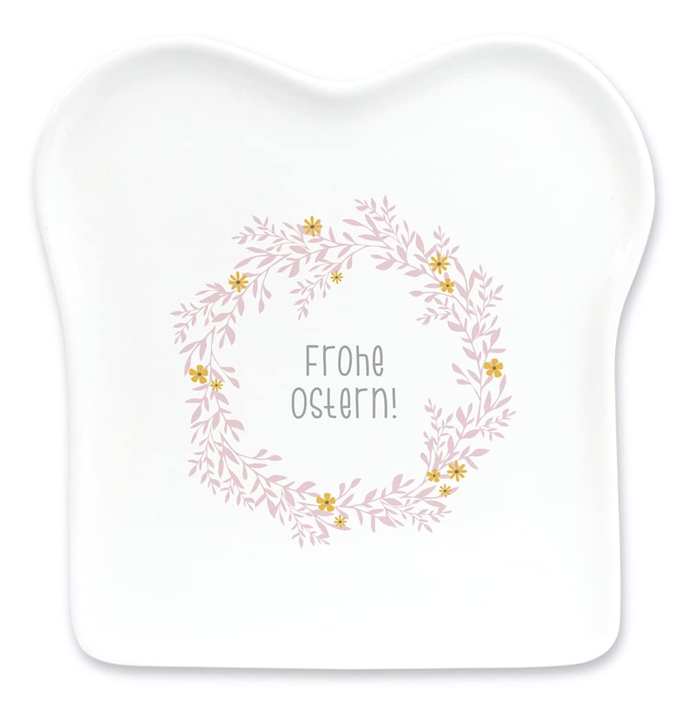 grafik-werkstatt-toast-teller-frohe-ostern-porzellan-14-5-x-15-5-cm image 1