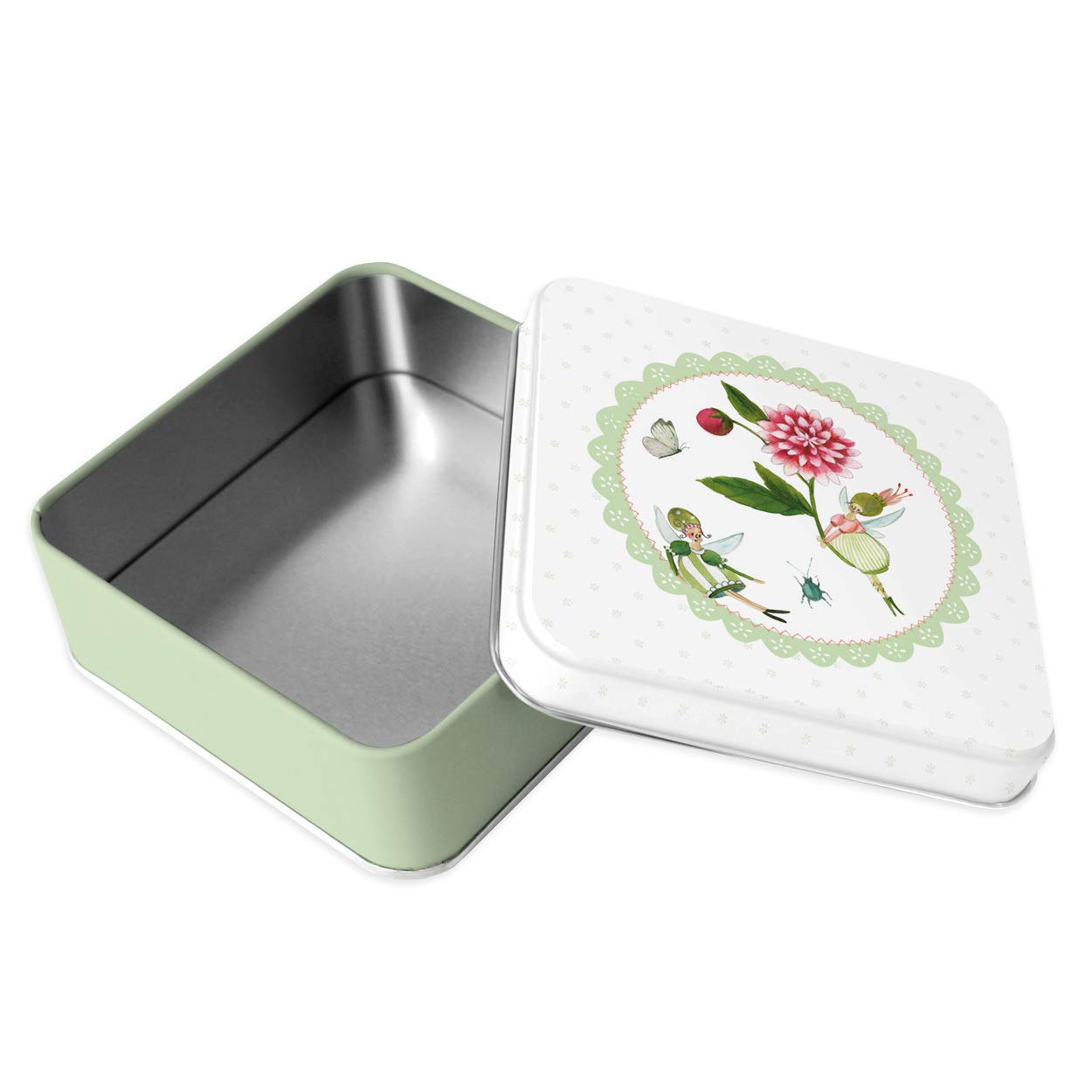 gr-tz-verlag-geschenkdose-blumenelfen-blechdose-klein-quadratisch-mit-deckel image 3