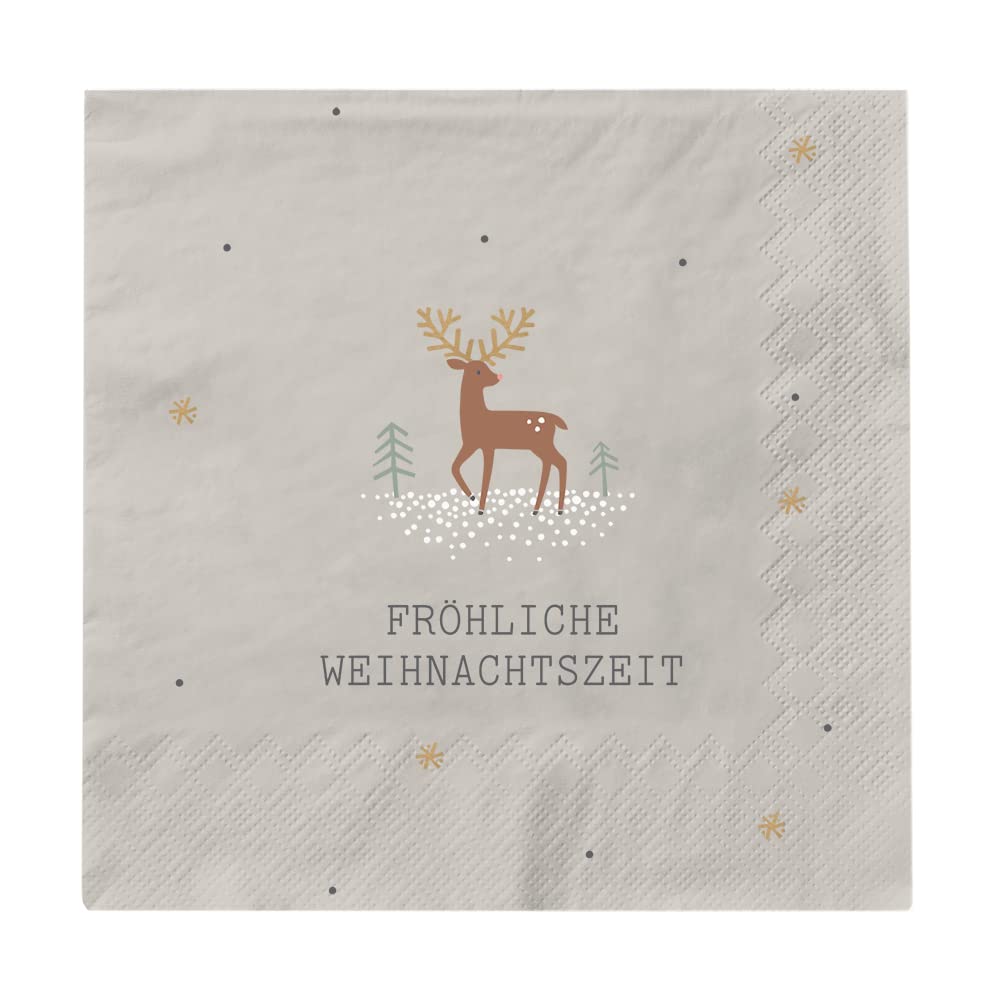 grafik-werkstatt-servietten-fr-hliche-weihnachtszeit-20-st-ck-12-5-x-12-5-cm-gra image 1