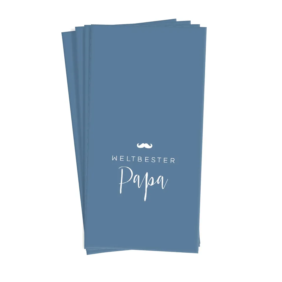 grafik-werkstatt-taschent-cher-mit-spruch-weltbester-papa-10-st-ck image 1