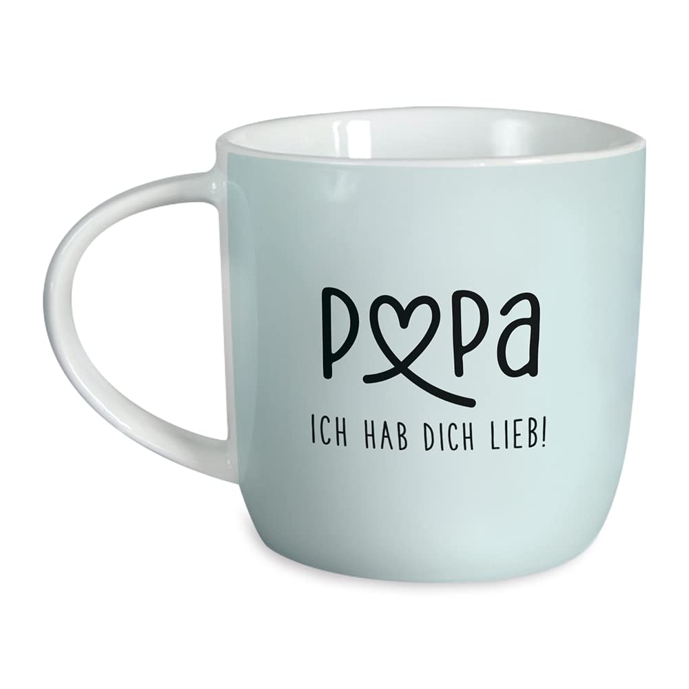 grafik-werkstatt-kaffeetasse-papa-hab-dich-lieb-61664-porzellan-300-ml-blau image 2