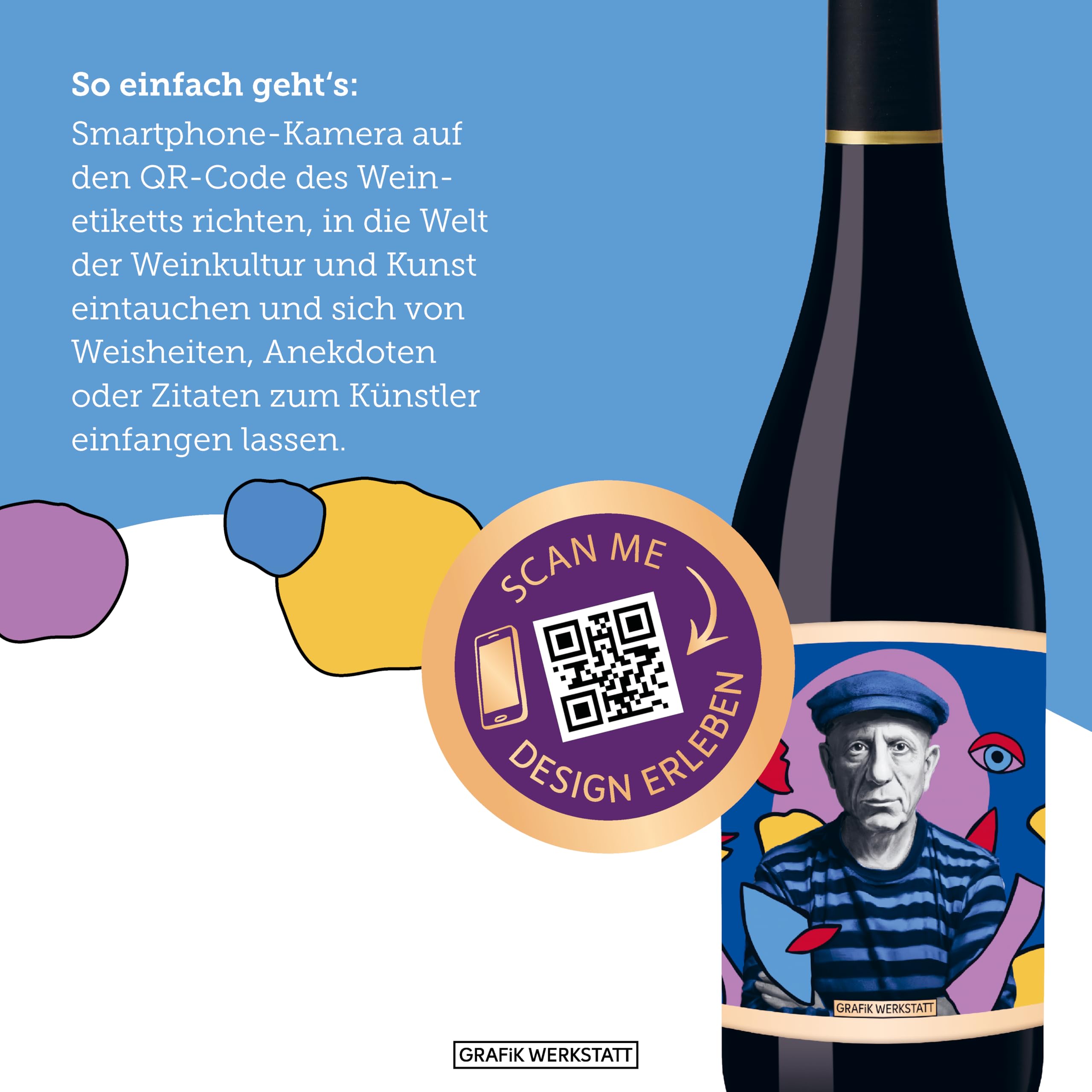 grafik-werkstatt-pablo-picasso-rotwein-weinflasche-merlot-genuss-design image 4