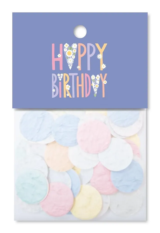 grafik-werkstatt-blumenkonfetti-happy-birthday-samen-konfetti-blau image 1