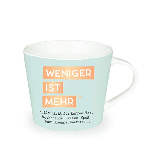 grafik-werkstatt-lieblingstasse-premium-tasse-weniger-ist-mehr-kaffee-teetasse-g image 2