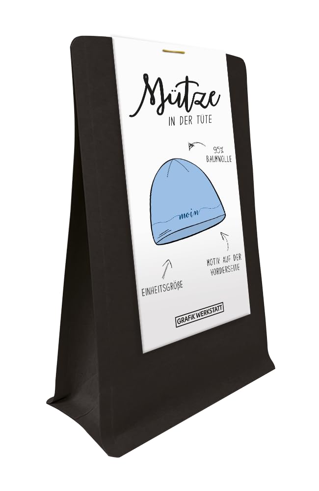 grafik-werkstatt-m-tze-moin-blau-standard-unisex image 1