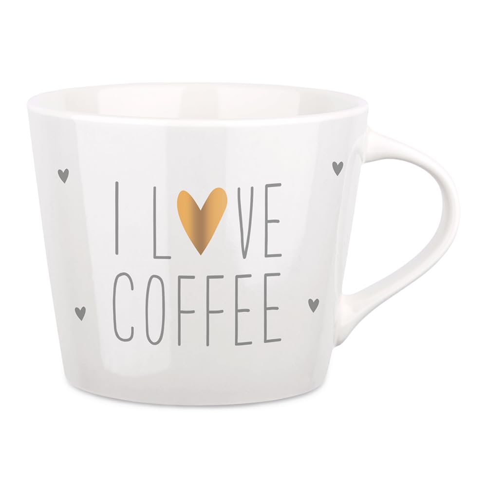 grafik-werkstatt-schreibkram-manufaktur-kaffeetasse-i-love-coffee-420-ml-porzell image 1