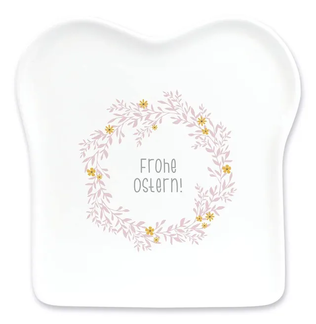 grafik-werkstatt-toast-teller-frohe-ostern-porzellan-14-5-x-15-5-cm image 1