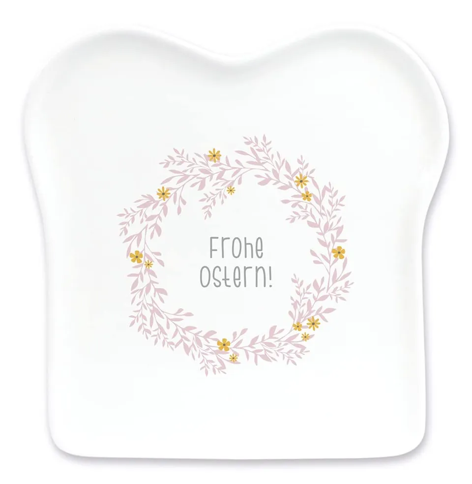 grafik-werkstatt-toast-teller-frohe-ostern-porzellan-14-5-x-15-5-cm image 1