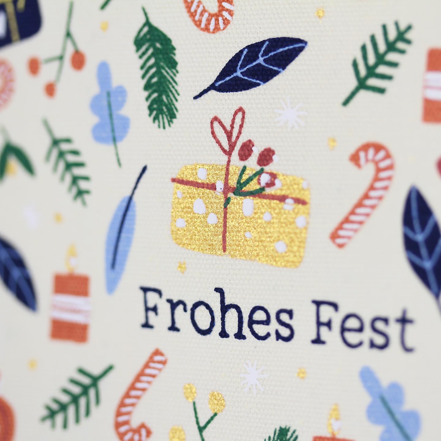 grafik-werkstatt-geschenkbeutel-frohes-fest-baumwolle-42x35x25-cm image 2