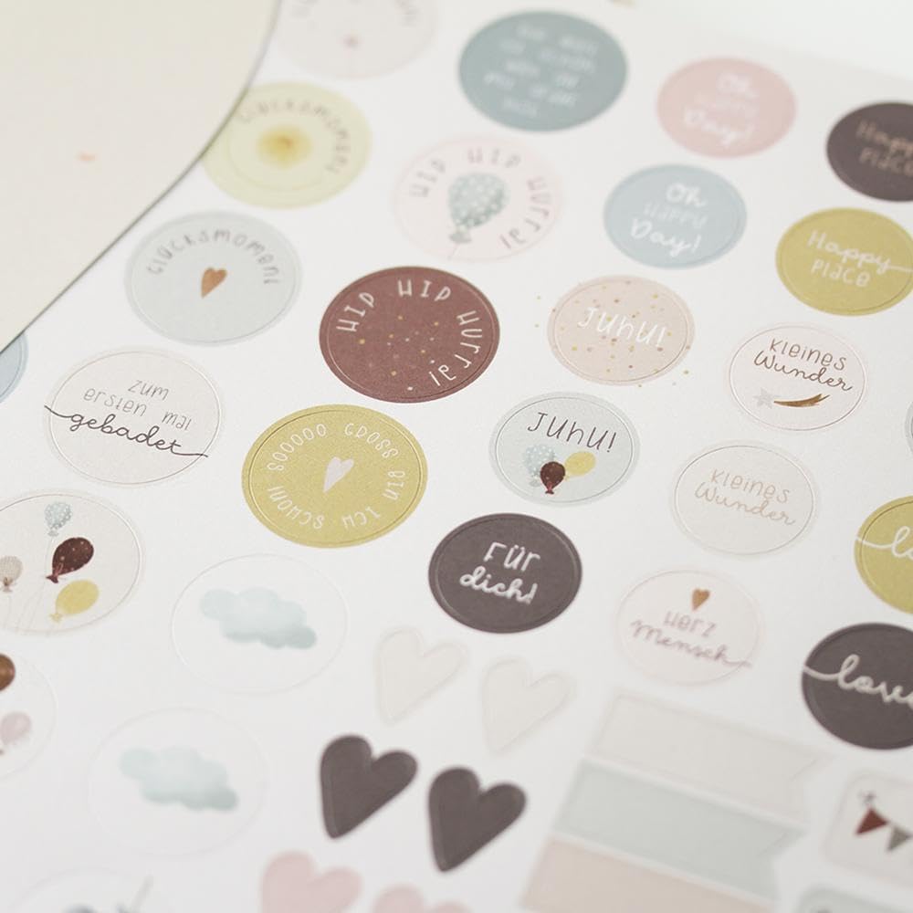 grafik-werkstatt-baby-album-mein-erstes-jahr-boho-mit-stickerei image 3