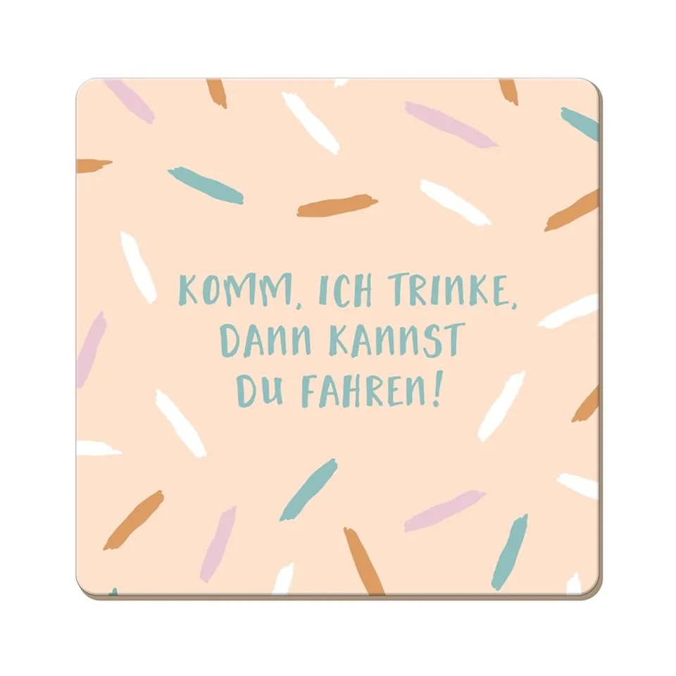grafik-werkstatt-untersetzer-aus-kork-komm-ich-trinke-bunt-9-5-x-9-5-cm-rutschfe image 1