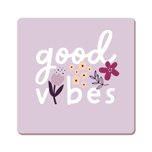 grafik-werkstatt-untersetzer-kork-good-vibes-bunt-9-5-cm image 4