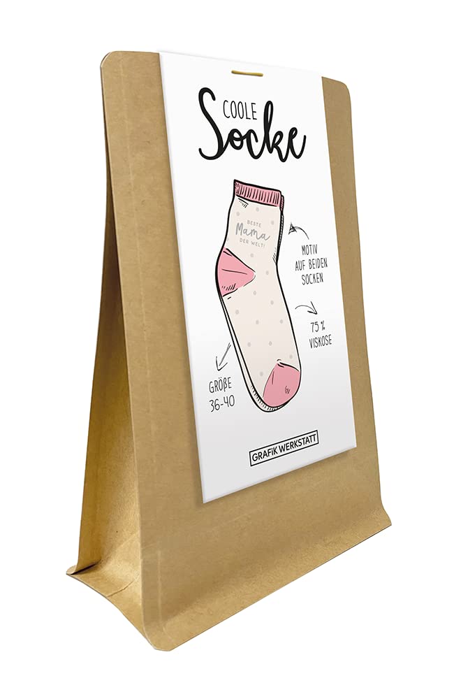 grafik-werkstatt-freizeitsocken-2er-pack-gute-laune-socken image 1