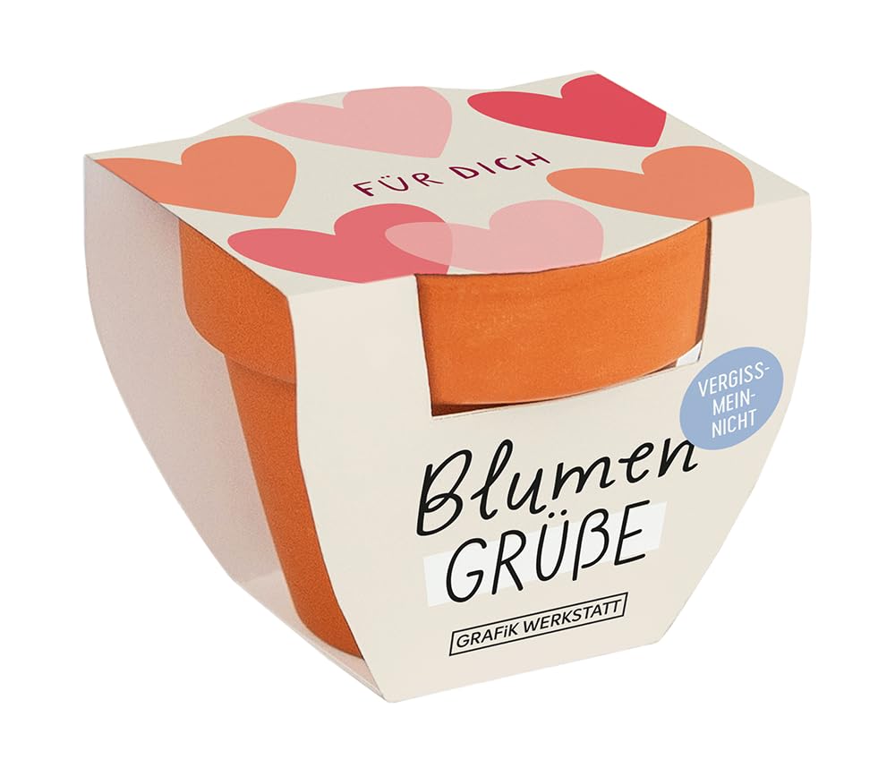 grafik-werkstatt-blumengr-e-mini-terrakotta-t-pfchen-sommerblumen-mix-f-r-dich-o image 1