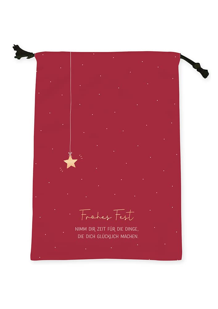 grafik-werkstatt-geschenkbeutel-weihnachten-baumwolle-frohes-fest-42-x-35-x-25-c image 1