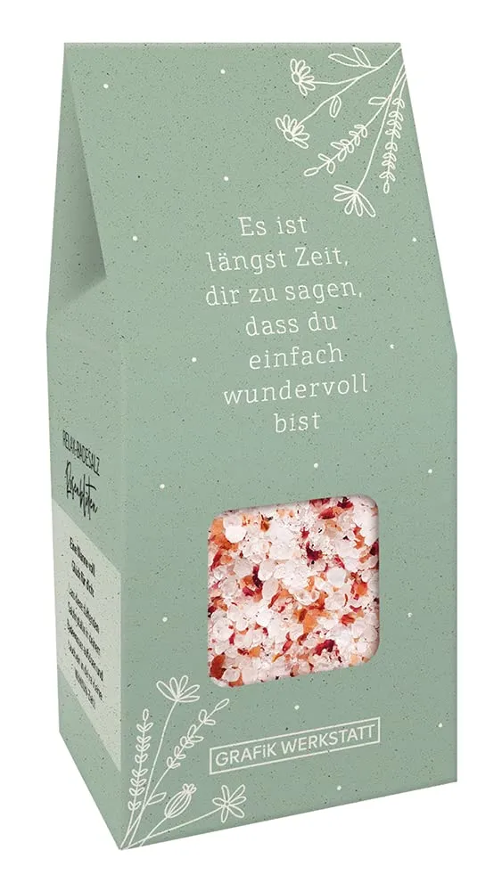grafik-werkstatt-badesalz-zeit-200g-rosenduft-vegan image 1