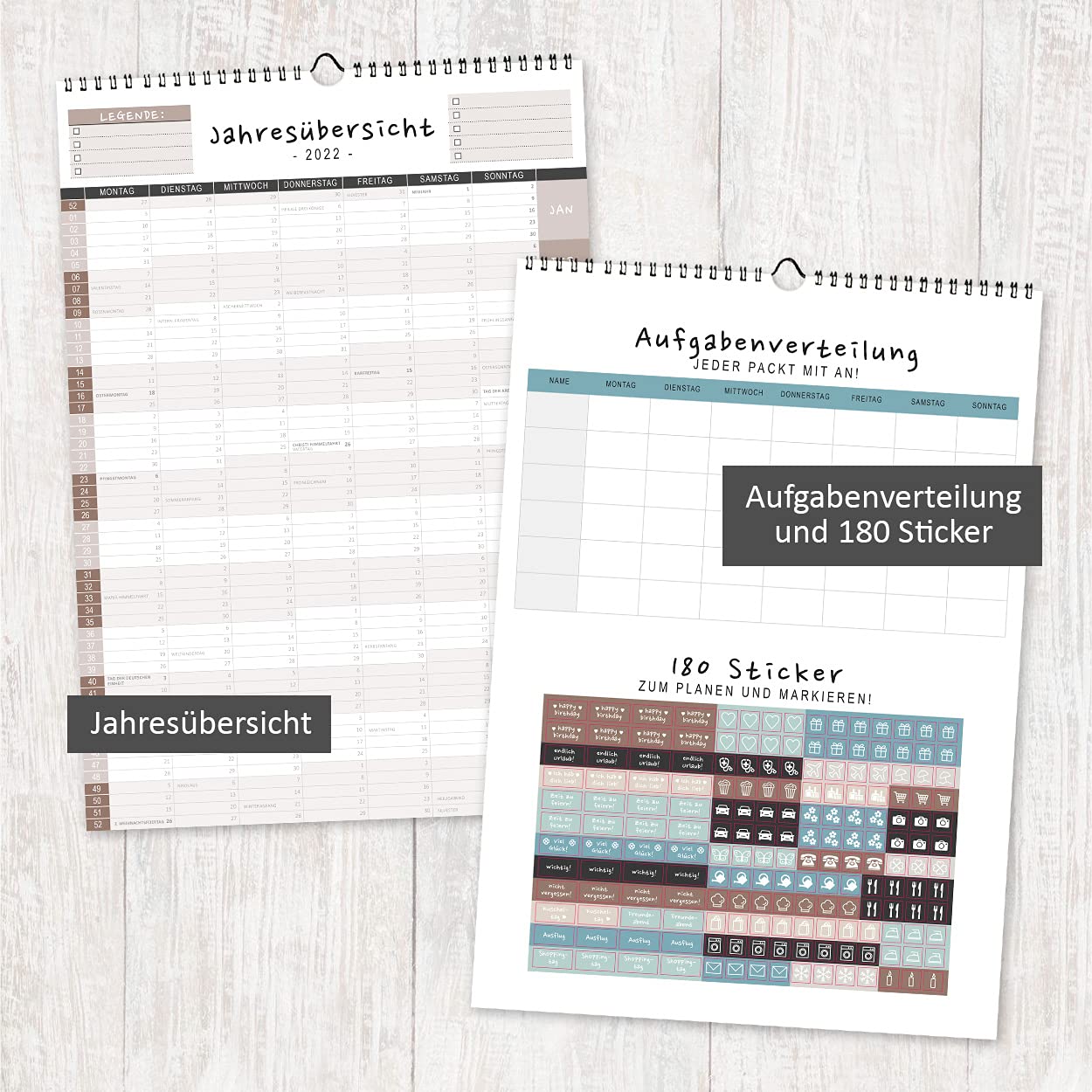 gr-tz-verlag-familienplaner-2022-5-spalten-wandkalender-din-a3-motiv-h-nde-blaug image 4