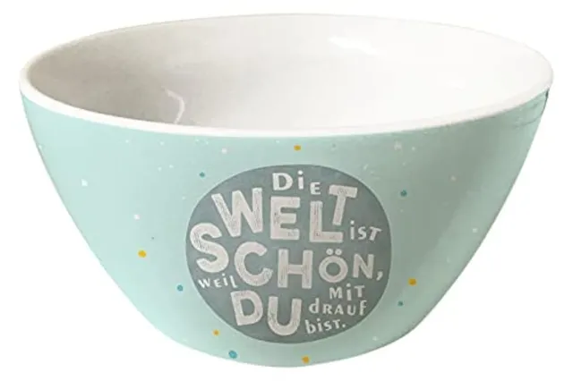 grafik-werkstatt-m-sli-schale-porzellan-die-welt-ist-sch-n-gr-n image 1