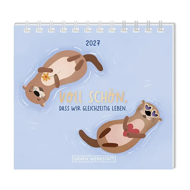 grafik-werkstatt-mini-kalender-2027-voll-sch-n-mini-kalender-mit-spruch-motiv-cl image 1