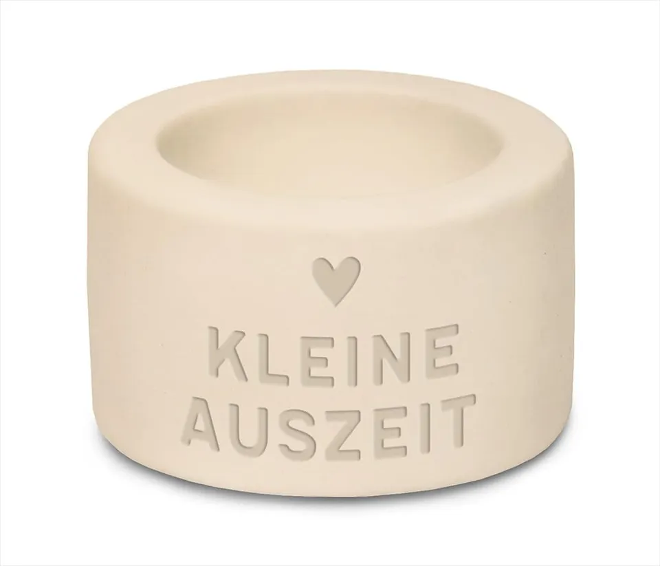 grafik-werkstatt-kleine-auszeit-teelichthalter-wei-keramik image 1