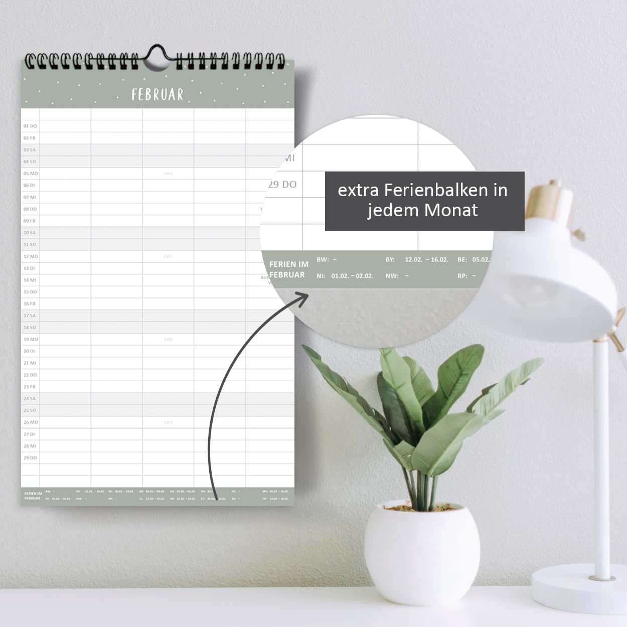 gr-tz-verlag-familienkalender-2024-wandkalender-5-spalten-blattgold-19-x-32-cm image 6