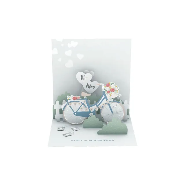 grafik-werkstatt-pretty-pop-up-karte-zur-hochzeit-die-besten-w-nsche-3d-karte-14 image 1