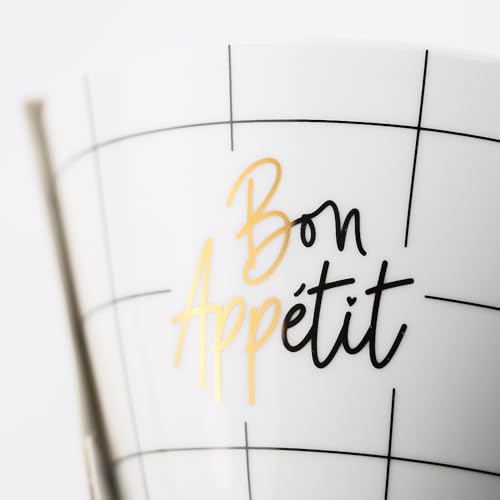 grafik-werkstatt-m-sli-schale-bon-appetit-porzellan-mit-echtgold-wei-gro-14-cm image 6
