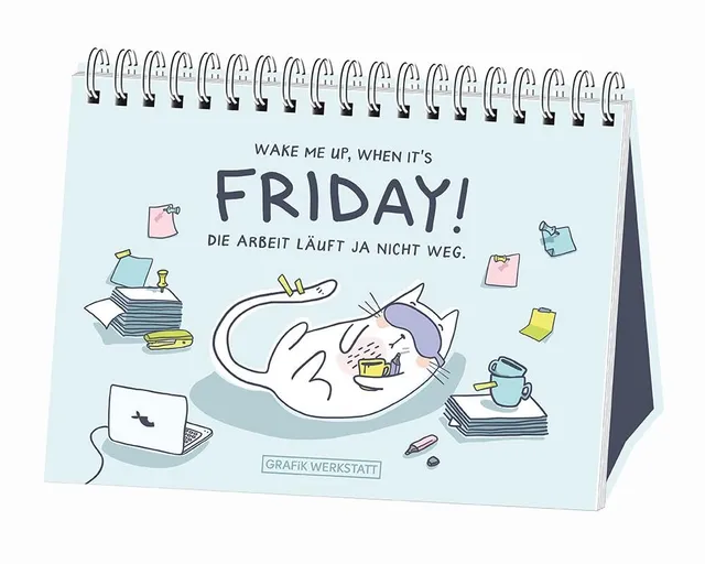 grafik-werkstatt-wake-me-up-when-it-s-friday-geschenkbuch image 1