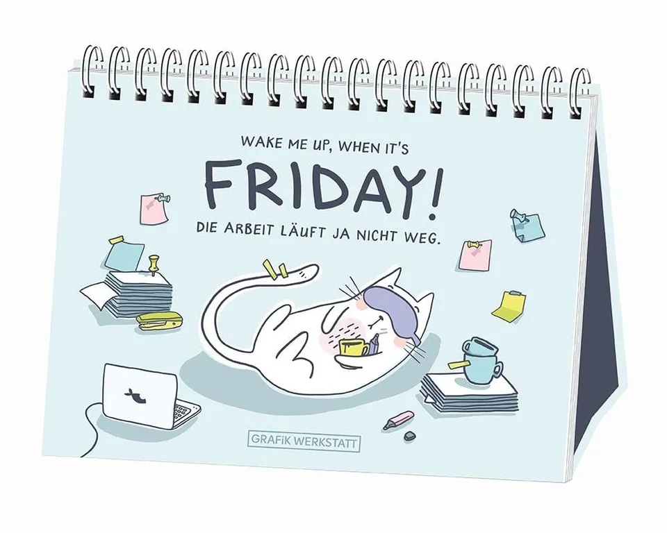 grafik-werkstatt-wake-me-up-when-it-s-friday-geschenkbuch image 1
