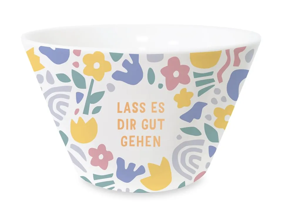 grafik-werkstatt-m-sli-schale-echtgold-lass-es-dir-gut-gehen-wei-porzellan image 1