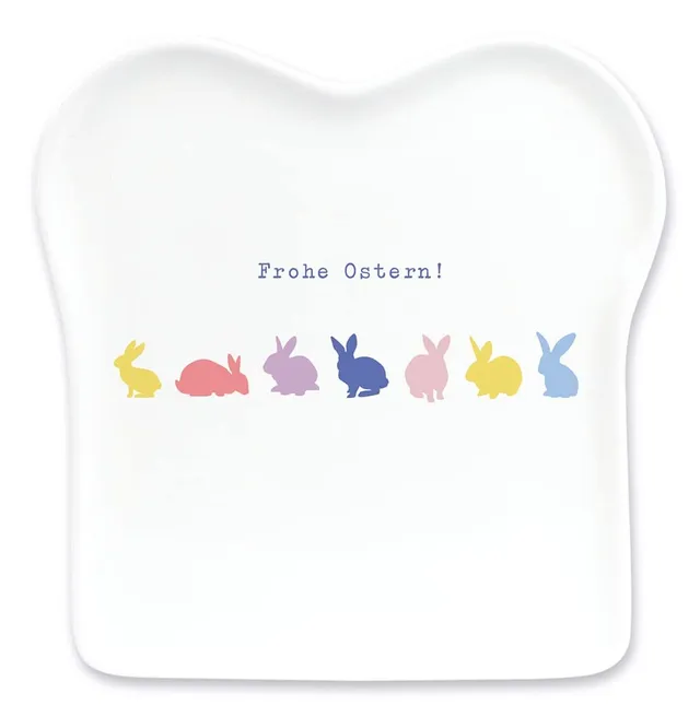 grafik-werkstatt-toast-teller-frohe-ostern-porzellan-14-5x15-5-cm image 1