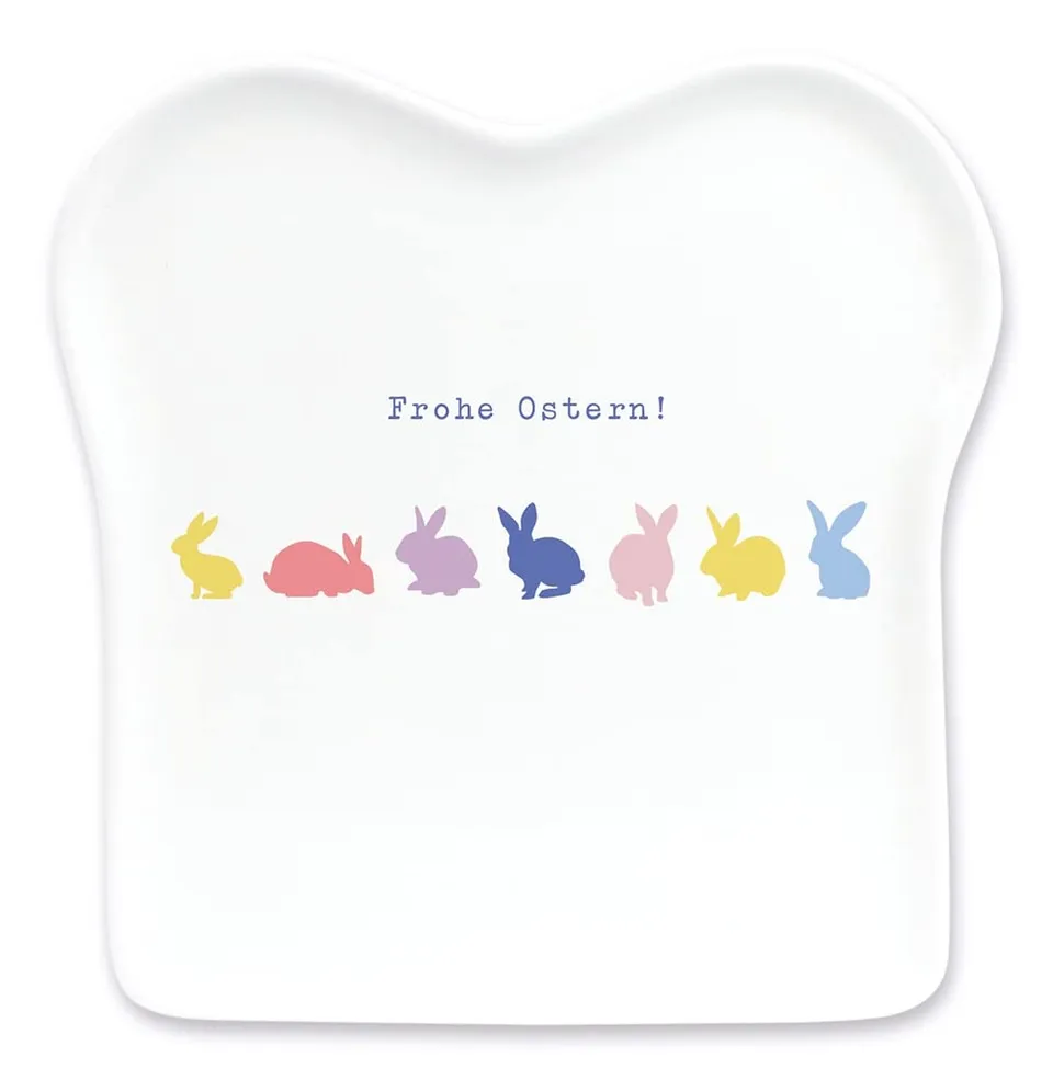 grafik-werkstatt-toast-teller-frohe-ostern-porzellan-14-5x15-5-cm image 1