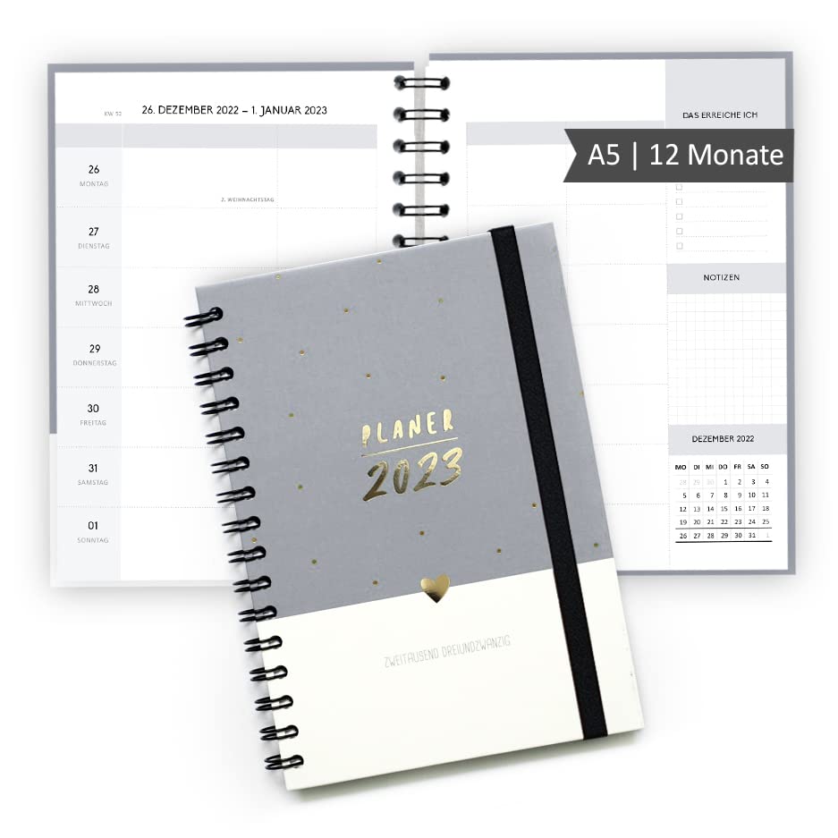 gr-tz-verlag-terminplaner-organizer-2023-a5-schwarz-1-woche-2-seiten-ringbuch image 6
