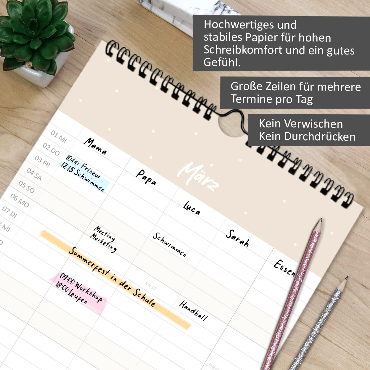 gr-tz-verlag-familienplaner-2023-wandkalender-5-spalten-blattgold-22-x-43-cm image 5