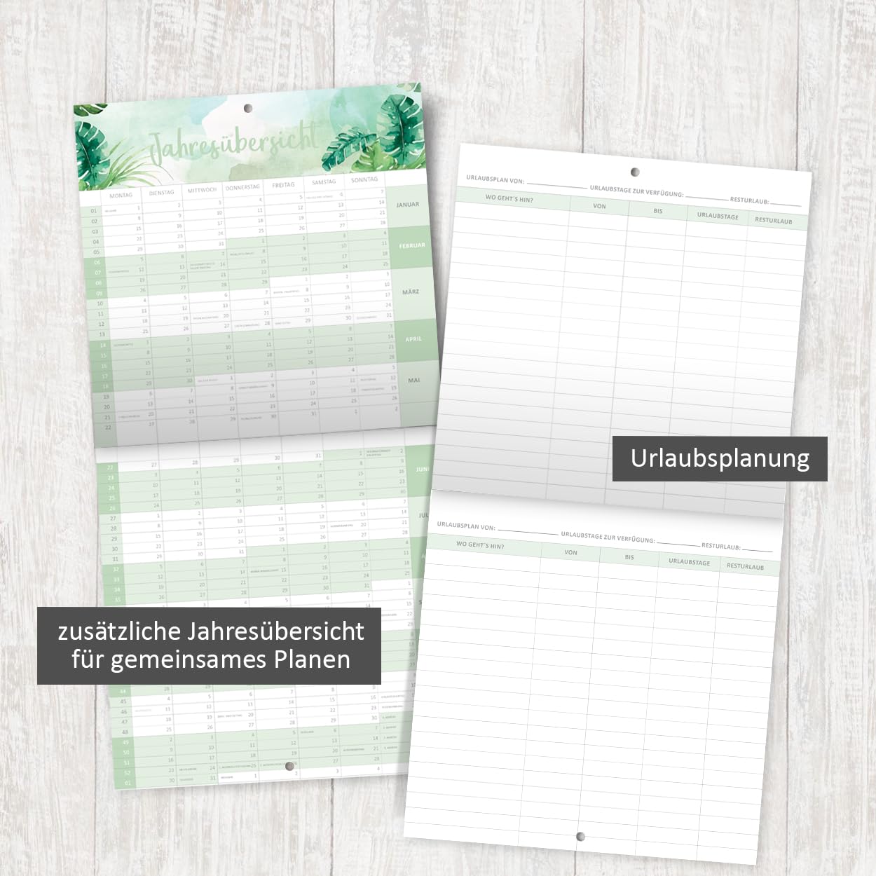 gr-tz-verlag-familienplaner-2024-tiere-wandkalender-5-spalten-22-x-43-cm image 3