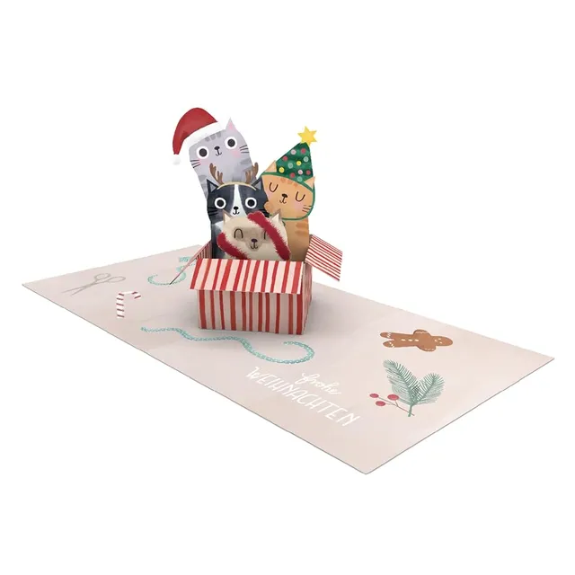 grafik-werkstatt-pretty-pop-up-karte-frohe-weihnachten-3d-weihnachtskarte-14-x-1 image 1