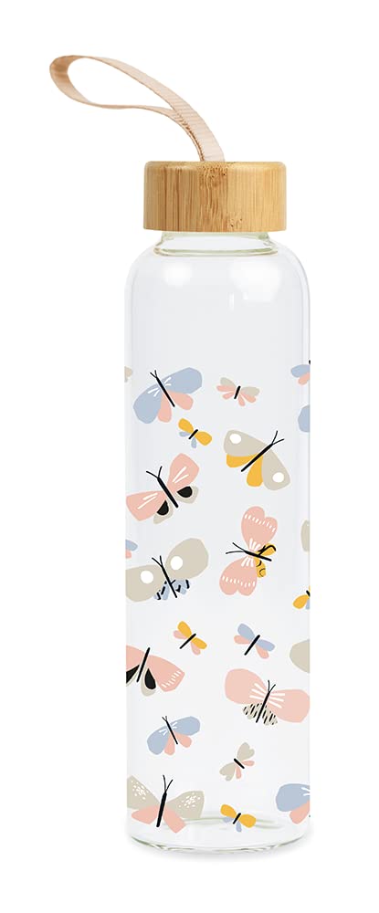 grafik-werkstatt-trinkflasche-glas-550-ml-kleine-auszeit-mit-griffschlaufe image 3