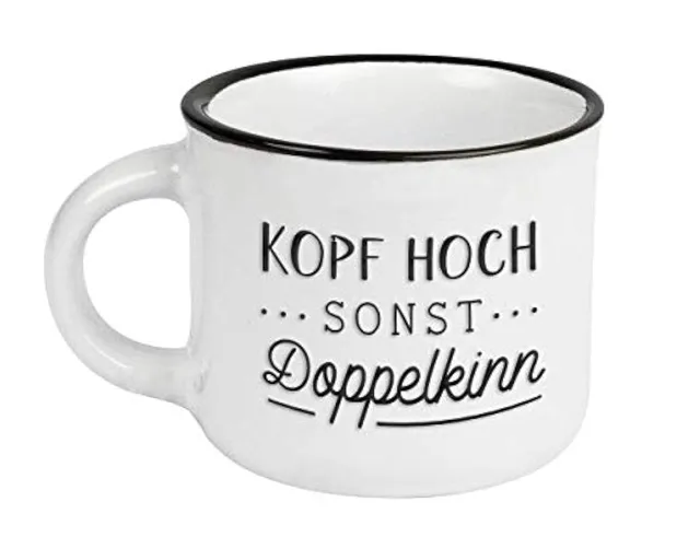 grafik-werkstatt-espressotasse-vintage-kopf-hoch-wei-95-ml image 1