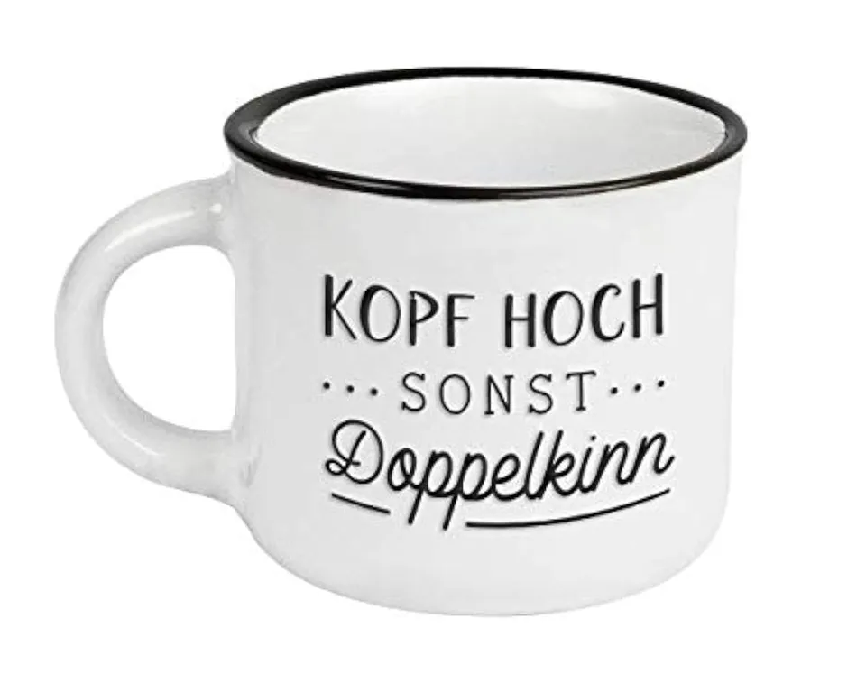 grafik-werkstatt-espressotasse-vintage-kopf-hoch-wei-95-ml image 1