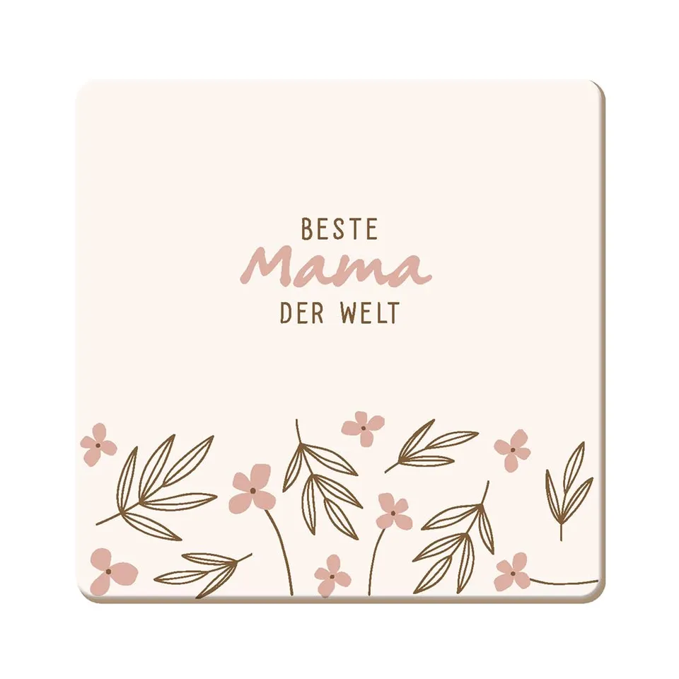 grafik-werkstatt-untersetzer-aus-kork-beste-mama-der-welt-bunt-9-5-x-9-5-cm image 1