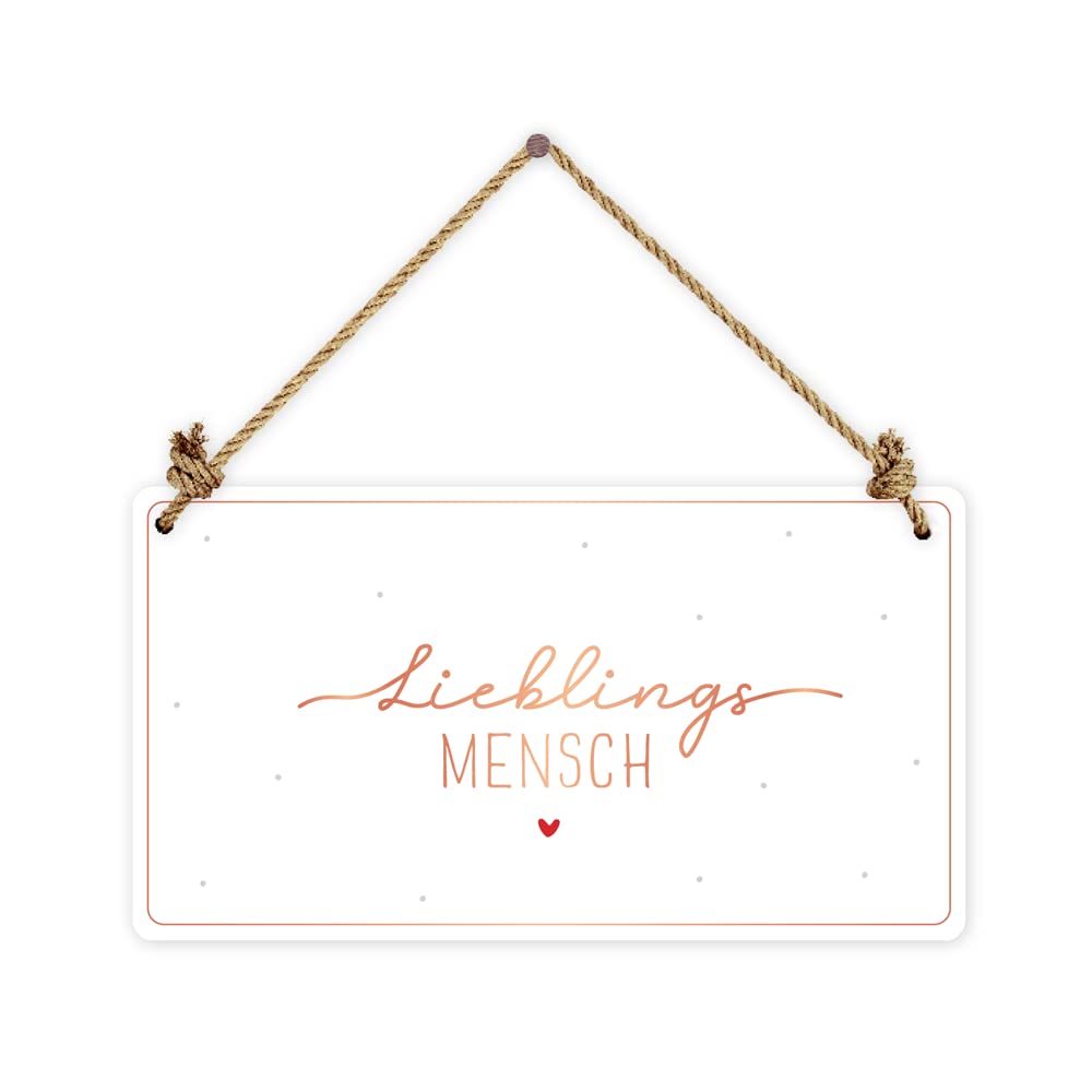 grafik-werkstatt-deko-schild-pappe-lieblingsmensch-wei-22x12-cm image 1