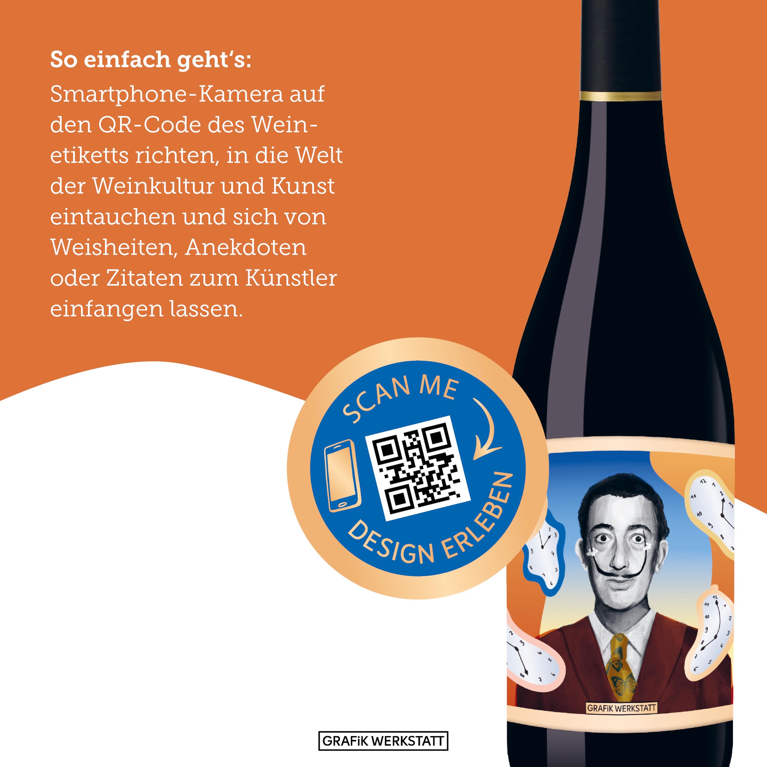 grafik-werkstatt-salvador-dal-rotwein-weinflasche-genuss-design image 4