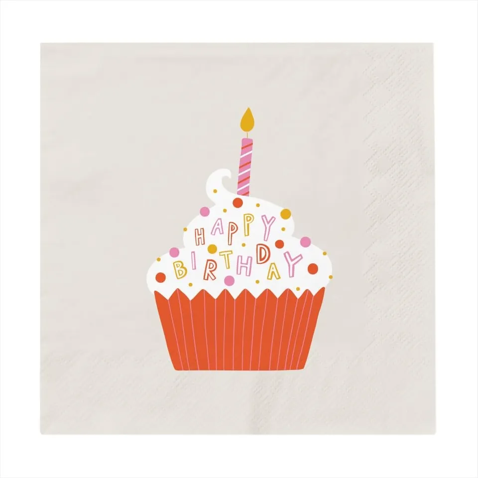 grafik-werkstatt-servietten-happy-birthday-gelb-12-5x12-5-cm-20-st-ck image 1