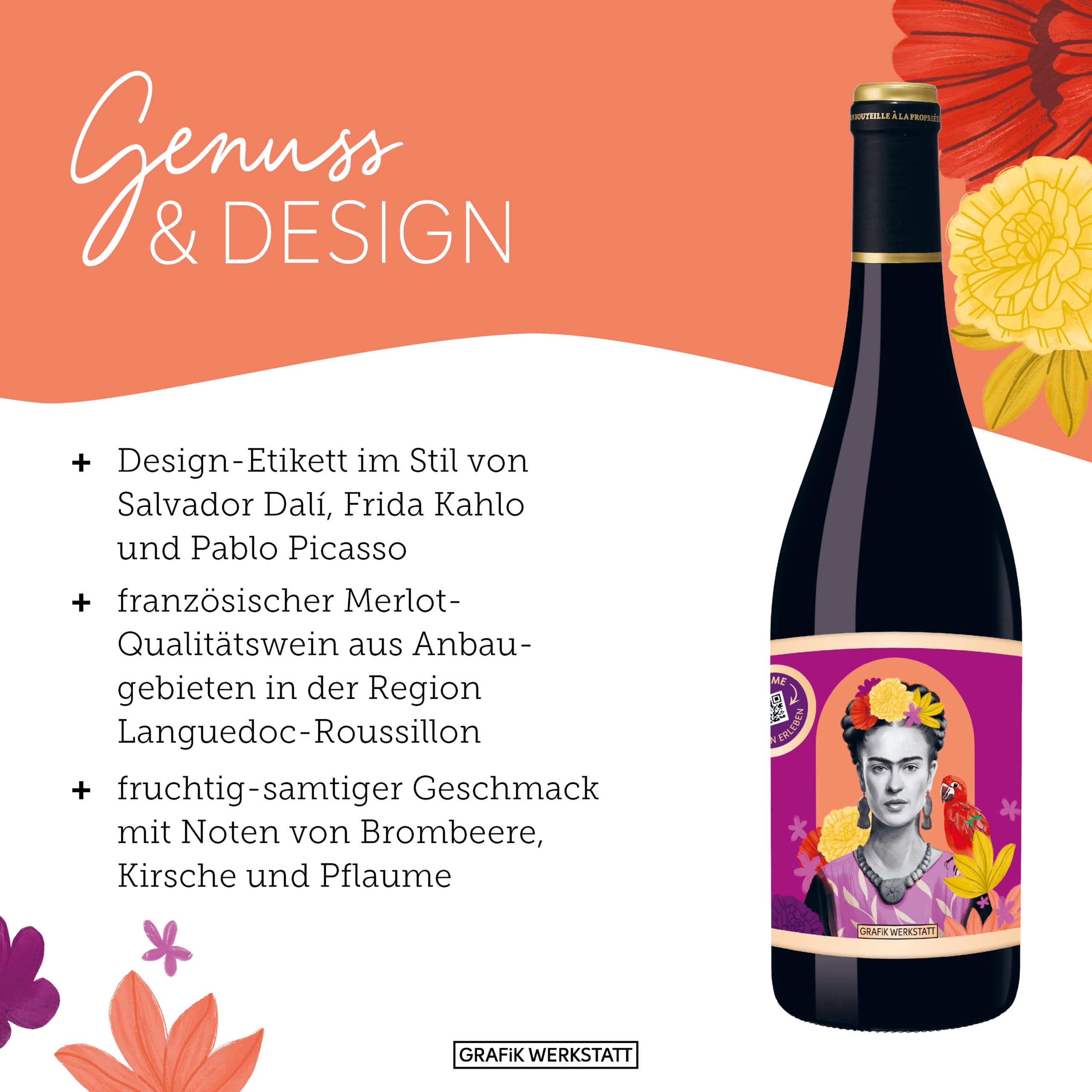 grafik-werkstatt-genuss-design-rotwein-frida-kahlo image 5