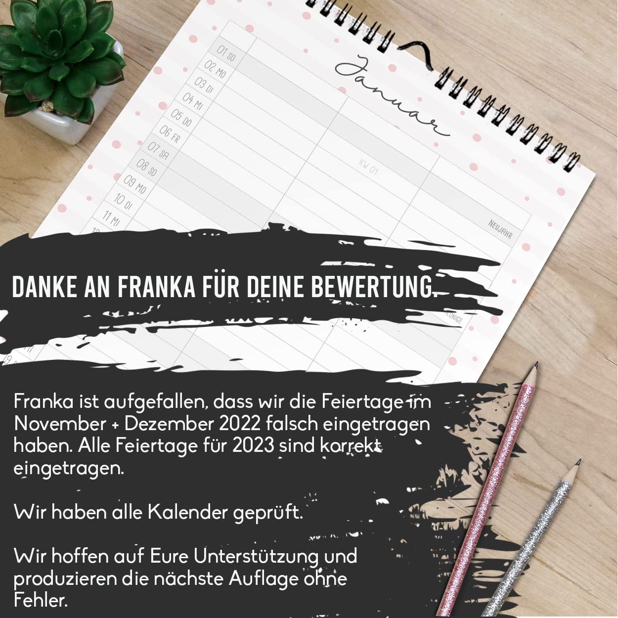 gr-tz-verlag-planer-f-r-zwei-2023-wandkalender-mit-3-spalten-blattgold-22-x-43-c image 2