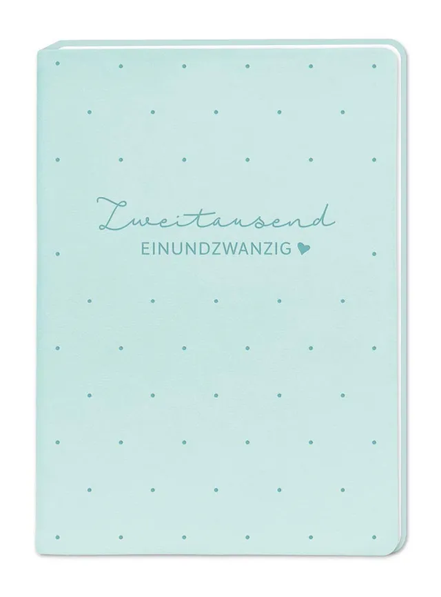 grafik-werkstatt-terminplaner-lederlook-a6-mint-2021 image 1