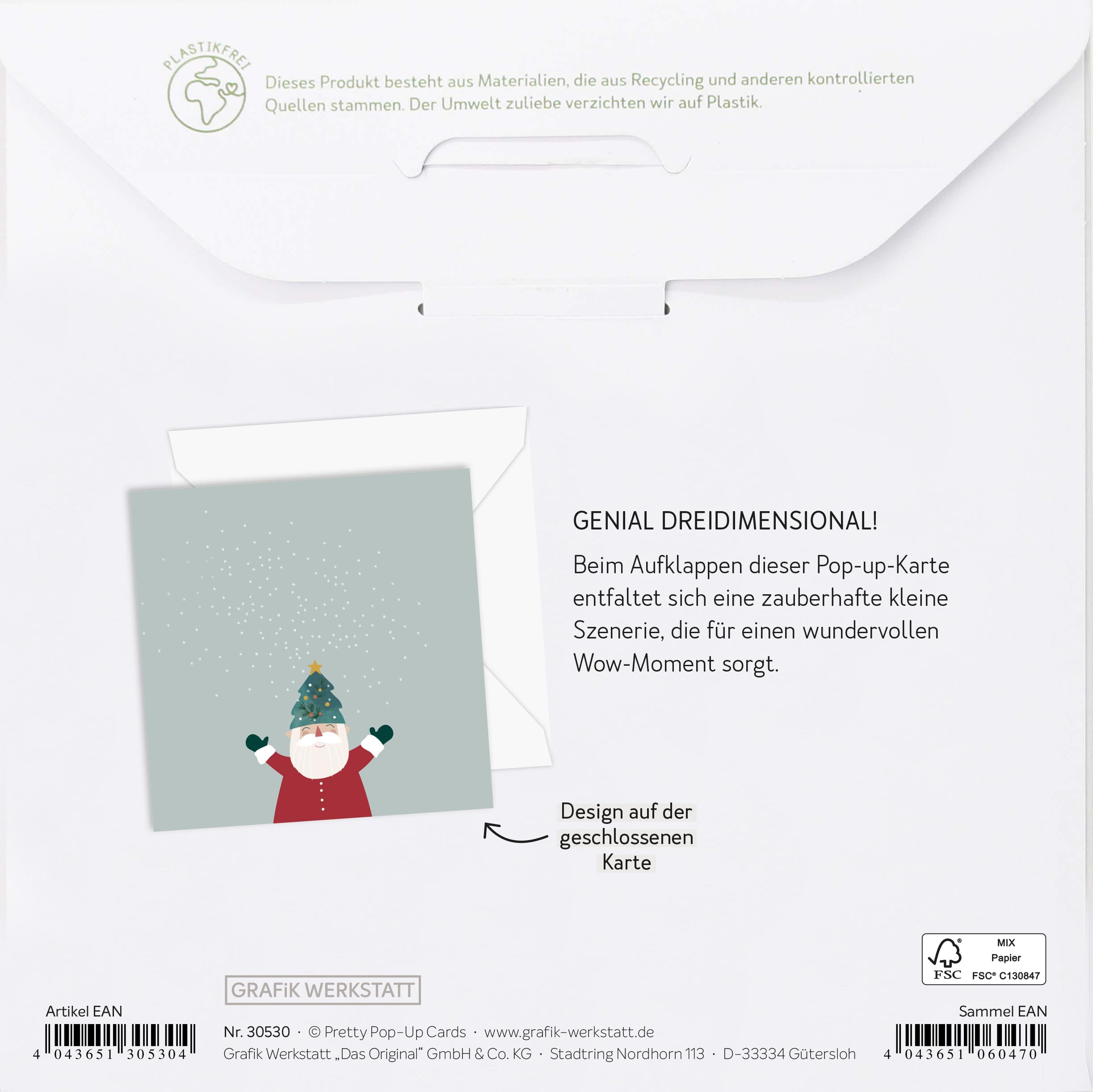 grafik-werkstatt-pretty-pop-up-karte-frohe-weihnachten-3d-weihnachtskarte-14-x-1-2 image 3