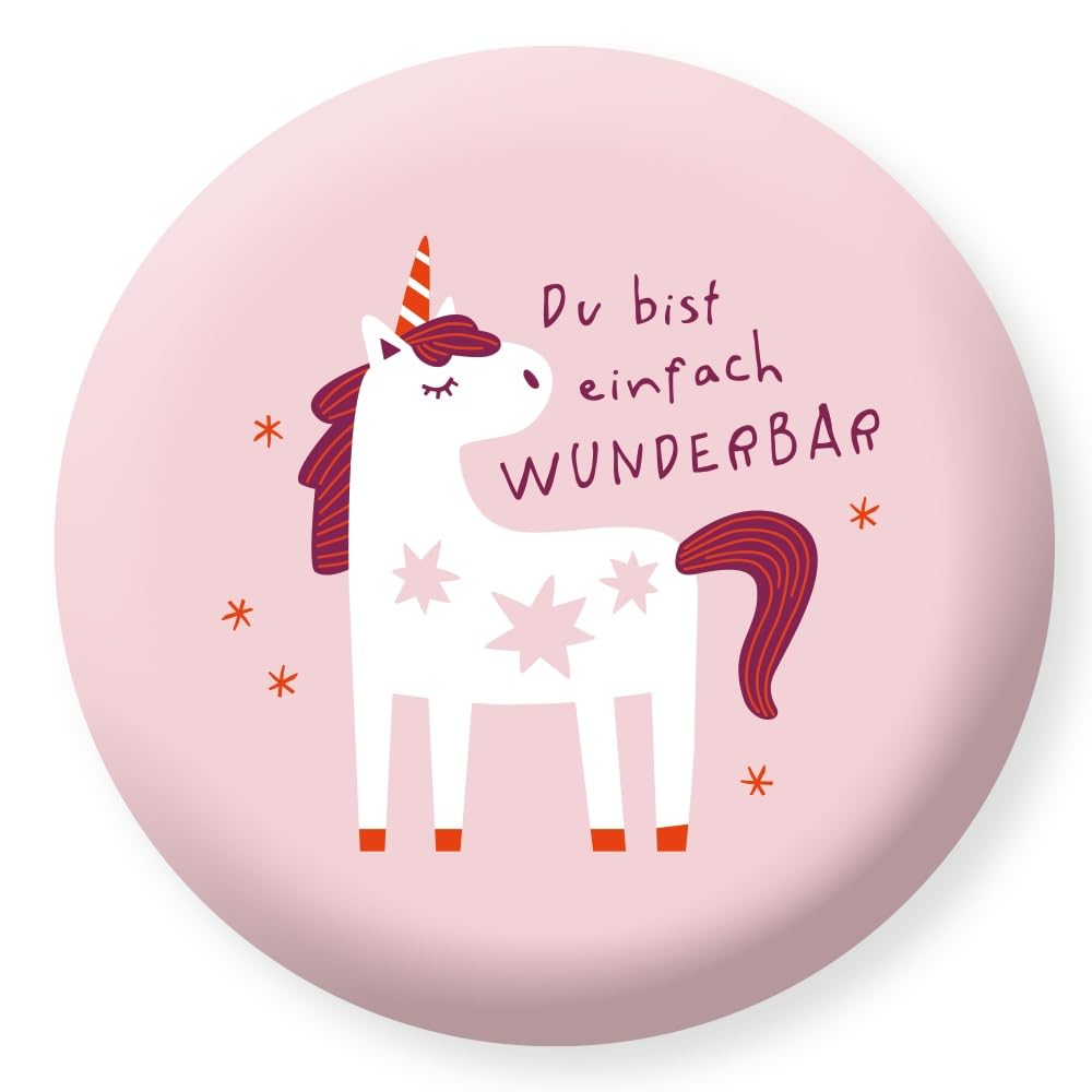 grafik-werkstatt-rundes-radiergummi-einhorn-kinder-radierer-5-5-cm image 1